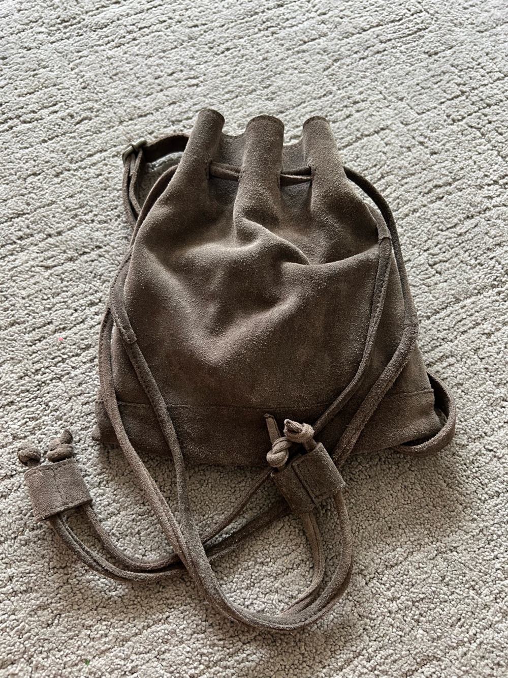 Free People Suede Drawstring Bucket Bag - Picture 8 of 12